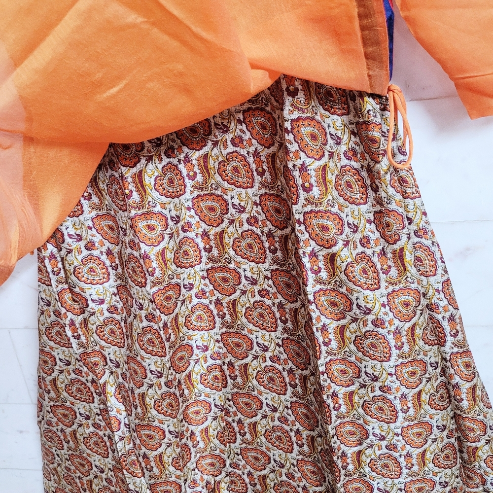 Lengha Style Anarkali Kurta - Picture 8 of 9